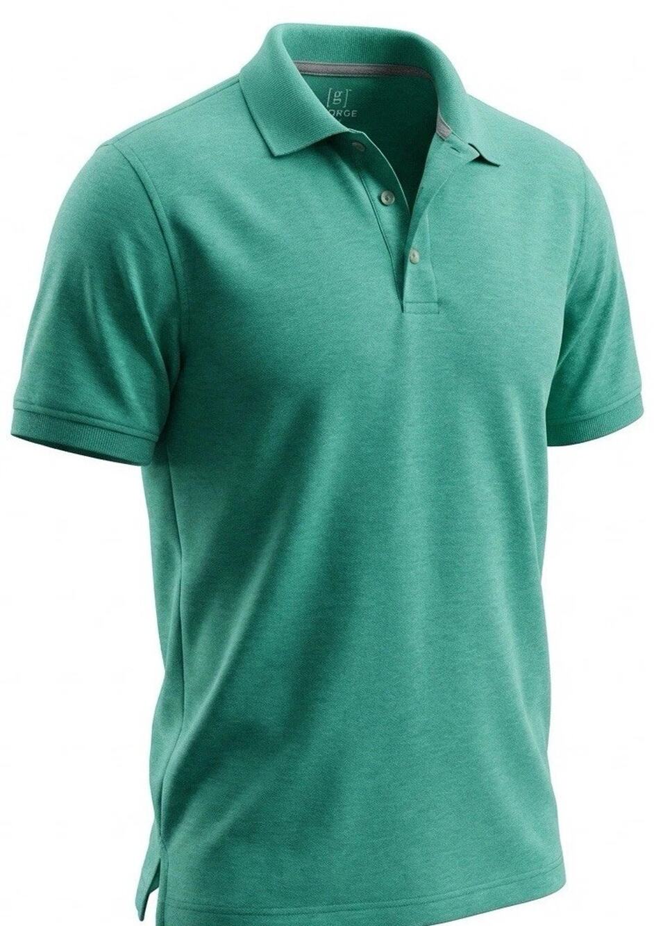 George Men’s‎ Performance Polo Shirt Teal Size M Short Sleeve